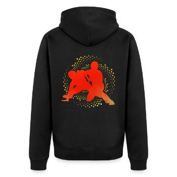 Lutte - Veste à capuche bio Premium Unisexe - noir - Dos - Nico (187cm)