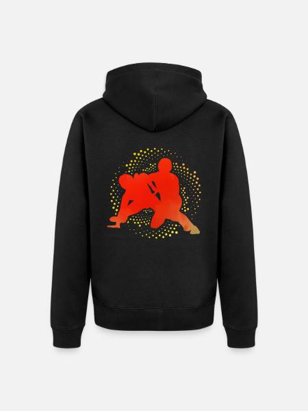 Wrestling - Unisex Premium Organic Zip Hoodie - black