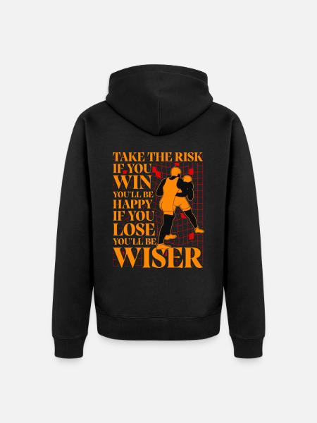 Wrestling - Unisex Premium Organic Zip Hoodie - black