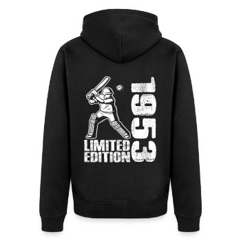 Édition limitée 1953 Édition limitée Cricket - Veste à capuche bio Premium Unisexe - noir - Dos - Nico (187cm)