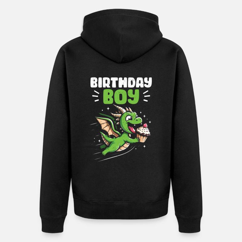 Cupcake - Unisex Premium Organic Zip Hoodie - black