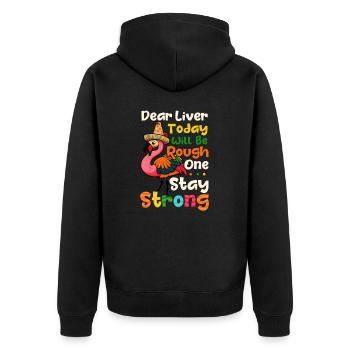 Le foie du Cinco de Mayo aujourd’hui sera difficile - Veste à capuche bio Premium Unisexe - noir - Dos - Nico (187cm)