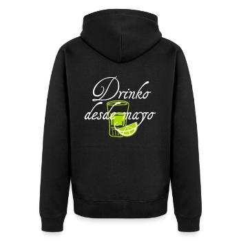 Tequila Tequila Mexique - Veste à capuche bio Premium Unisexe - noir - Dos - Nico (187cm)