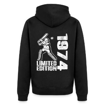Édition limitée 1974 Édition limitée Cricket - Veste à capuche bio Premium Unisexe - noir - Dos - Nico (187cm)