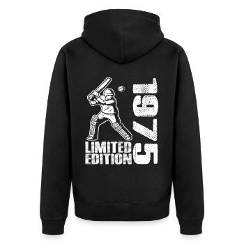 Édition limitée 1975 Édition limitée Cricket - Veste à capuche bio Premium Unisexe - noir - Dos - Nico (187cm)