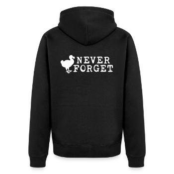 Dodo - Veste à capuche bio Premium Unisexe - noir - Dos - Nico (187cm)