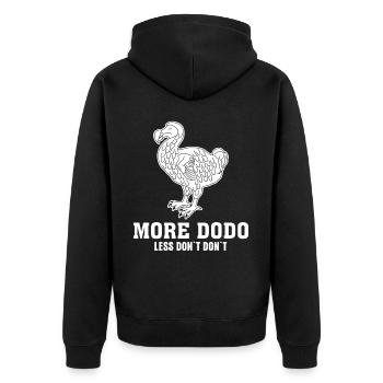 Dodo Blague Dodos - Veste à capuche bio Premium Unisexe - noir - Dos - Nico (187cm)