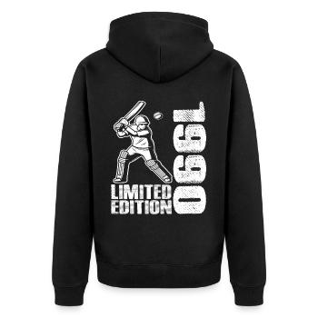 Édition limitée 1990 Édition limitée Cricket - Veste à capuche bio Premium Unisexe - noir - Dos - Nico (187cm)