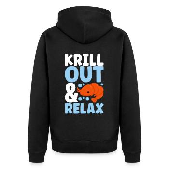 Marine Biology Marine Biologist - Unisex Premium Organic Zip Hoodie - black - Back - Nico (187cm)