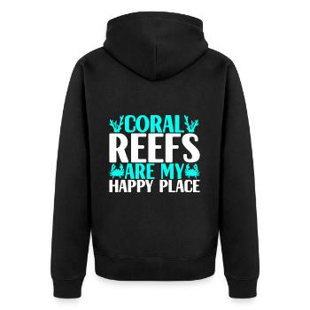 Marine Biology Marine Biologist - Unisex Premium Organic Zip Hoodie - black - Back - Nico (187cm)