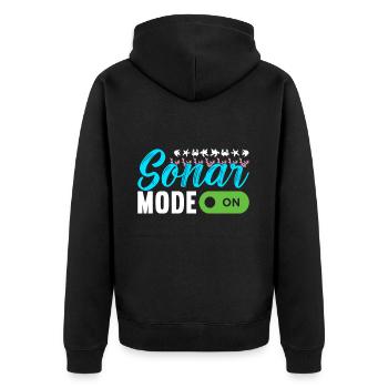 Marine Biology Marine Biologist - Unisex Premium Organic Zip Hoodie - black - Back - Nico (187cm)