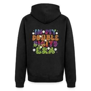 Double Digit Birthday Decoration Girls 10 - Unisex Premium Organic Zip Hoodie - black - Back - Nico (187cm)