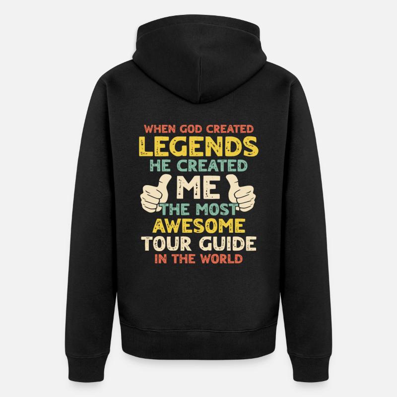 Guide - Veste à capuche bio Premium Unisexe - noir