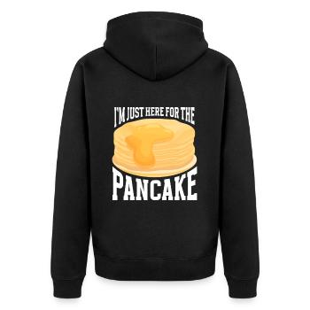 Amateur de cuisine de crêperie - Veste à capuche bio Premium Unisexe - noir - Dos - Nico (187cm)