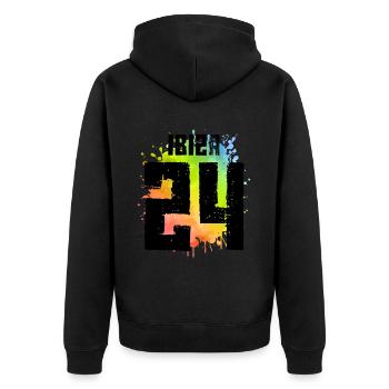 Maillot Ibiza 24 2024 - Veste à capuche bio Premium Unisexe - noir - Dos - Nico (187cm)