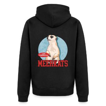 Suricate Drôle Cadeau de Suricate - Veste à capuche bio Premium Unisexe - noir - Dos - Nico (187cm)