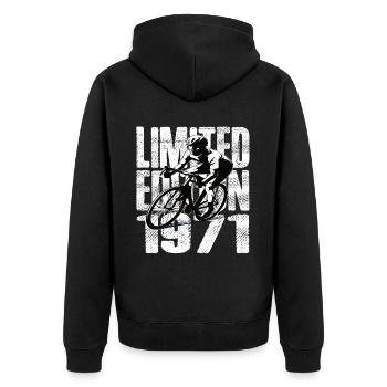 Édition limitée 1971 Édition limitée anniversaire - Veste à capuche bio Premium Unisexe - noir - Dos - Nico (187cm)