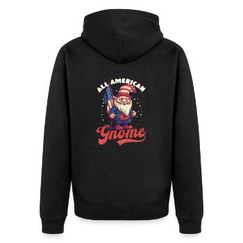 4 juillet American Gnome All American Gnome - Veste à capuche bio Premium Unisexe - noir - Dos - Nico (187cm)