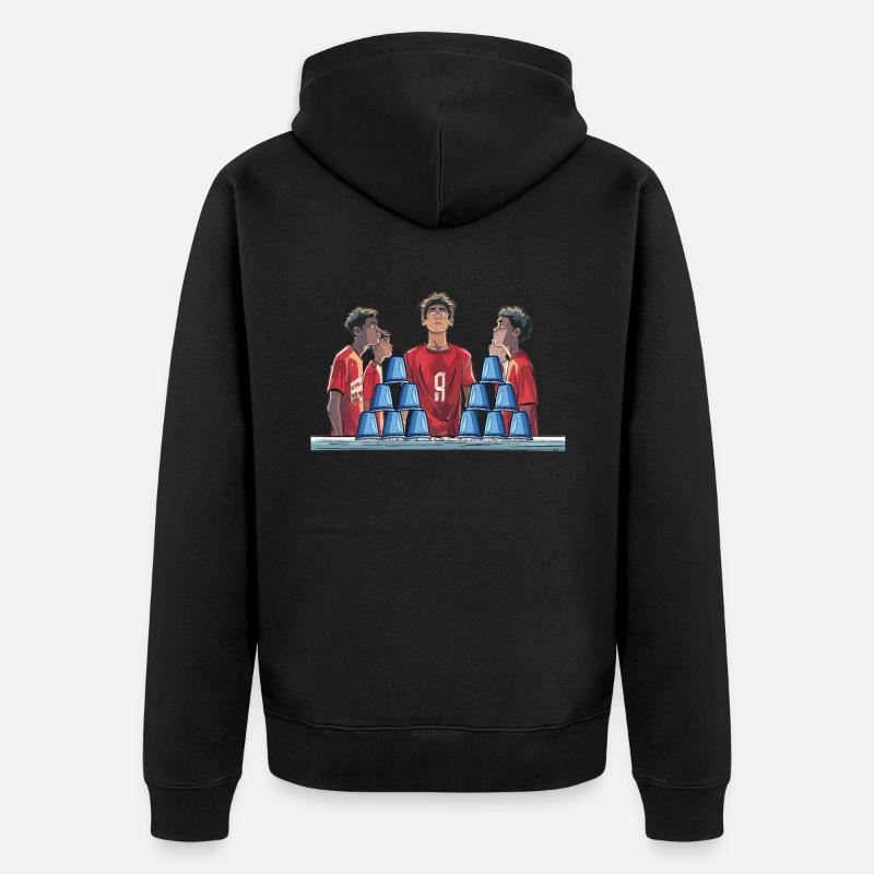 Empilage de gobelets Speed Stacker - Veste à capuche bio Premium Unisexe - noir