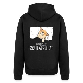 Chemise de nuit officielle Pyjama Chihuahua - Veste à capuche bio Premium Unisexe - noir - Dos - Nico (187cm)
