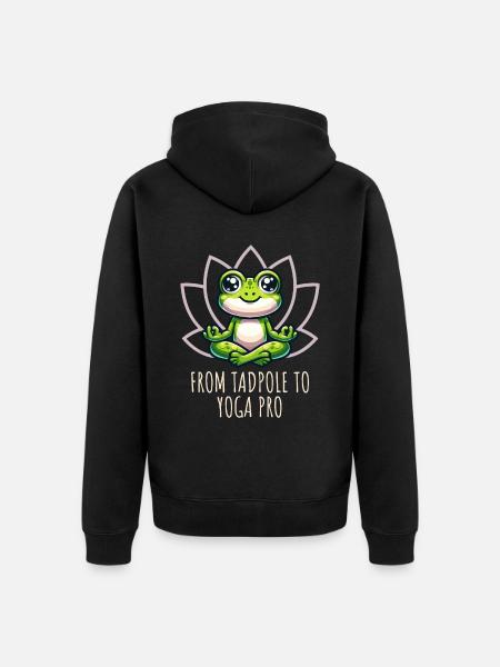 From Tapole to Yoga Pro - Unisex Premium Organic Zip Hoodie - black