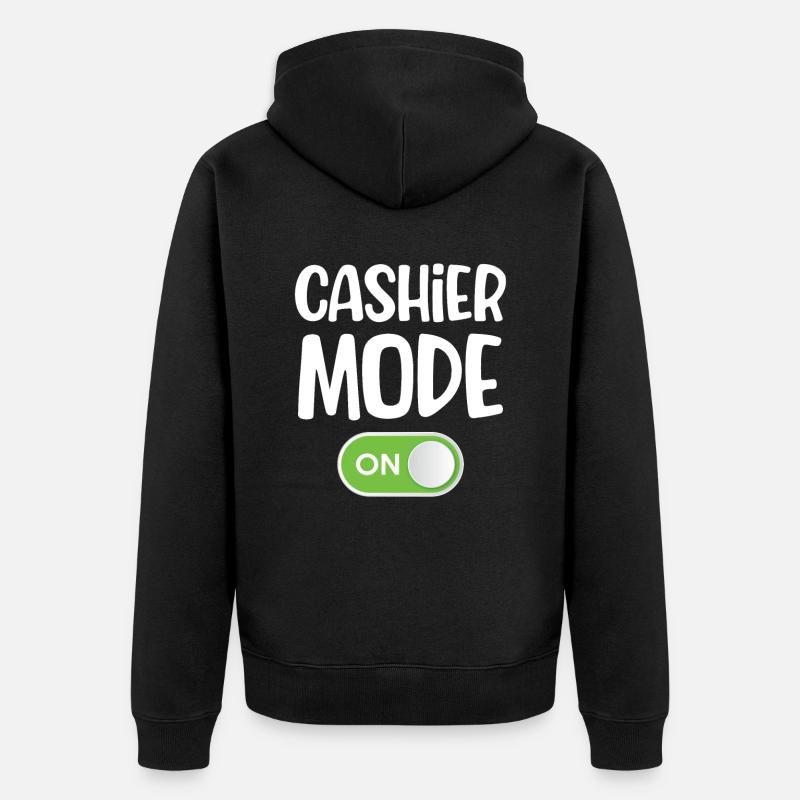 Mode caissier pour comptable, commis, - Veste à capuche bio Premium Unisexe - noir