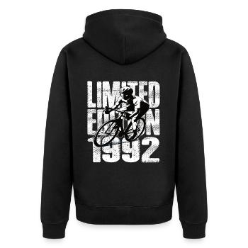 Édition limitée 1992 Édition limitée anniversaire - Veste à capuche bio Premium Unisexe - noir - Dos - Nico (187cm)