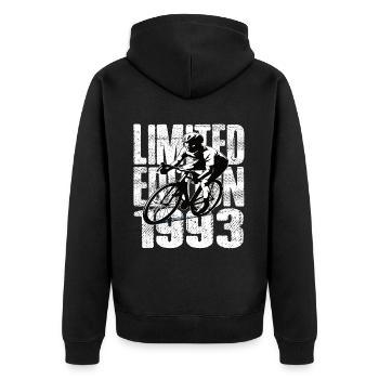 Édition limitée 1993 Édition limitée anniversaire - Veste à capuche bio Premium Unisexe - noir - Dos - Nico (187cm)