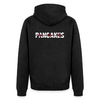 Pancakes Ekg Heartbeat - Veste à capuche bio Premium Unisexe - noir - Dos - Nico (187cm)