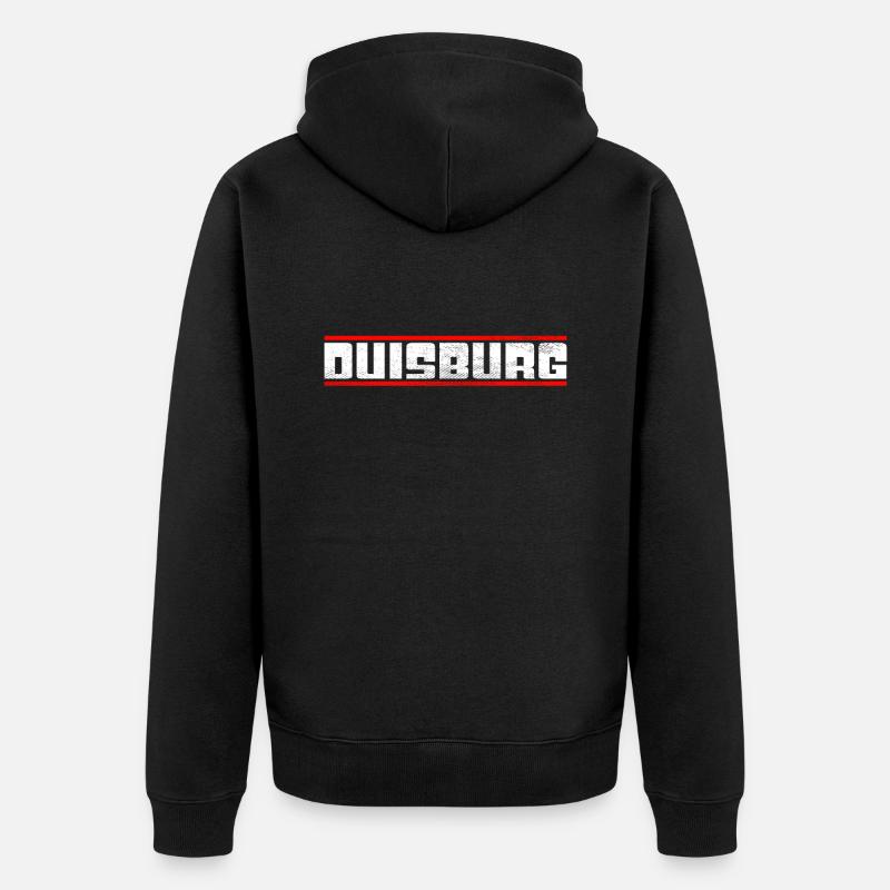 Duisbourg - Veste à capuche bio Premium Unisexe - noir