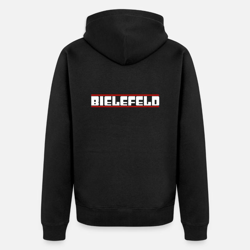 Bielefeld - Veste à capuche bio Premium Unisexe - noir