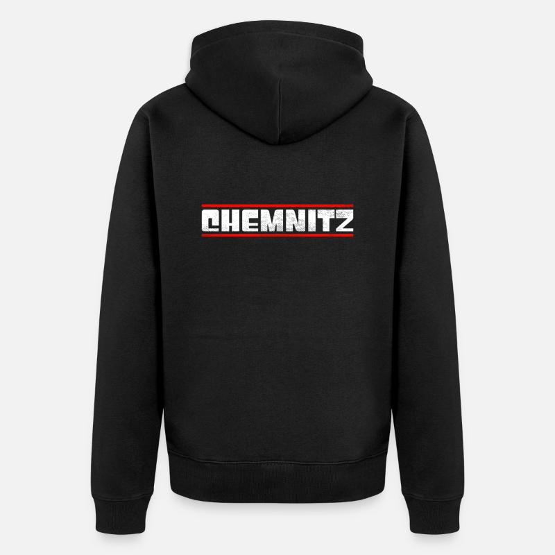 Chemnitz - Veste à capuche bio Premium Unisexe - noir