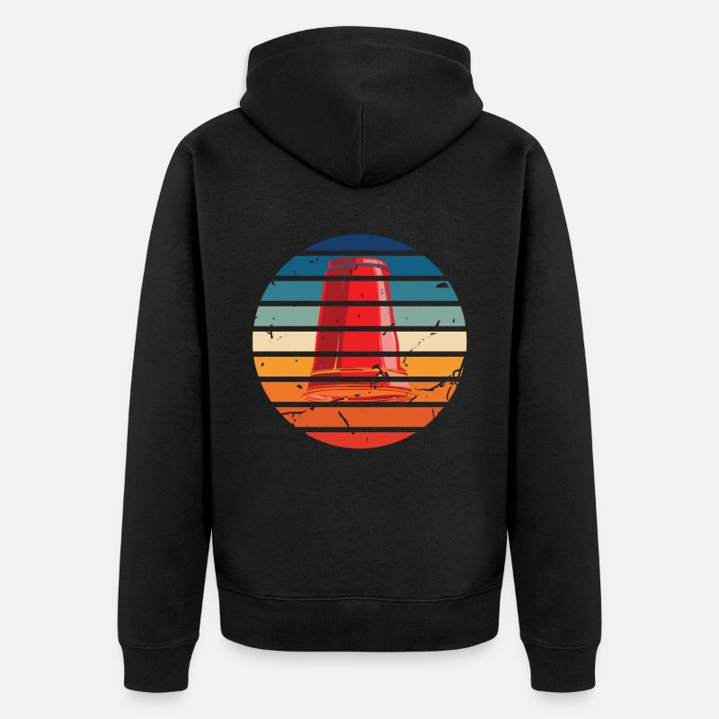 Empilage de gobelets Speed Stacker - Veste à capuche bio Premium Unisexe - noir