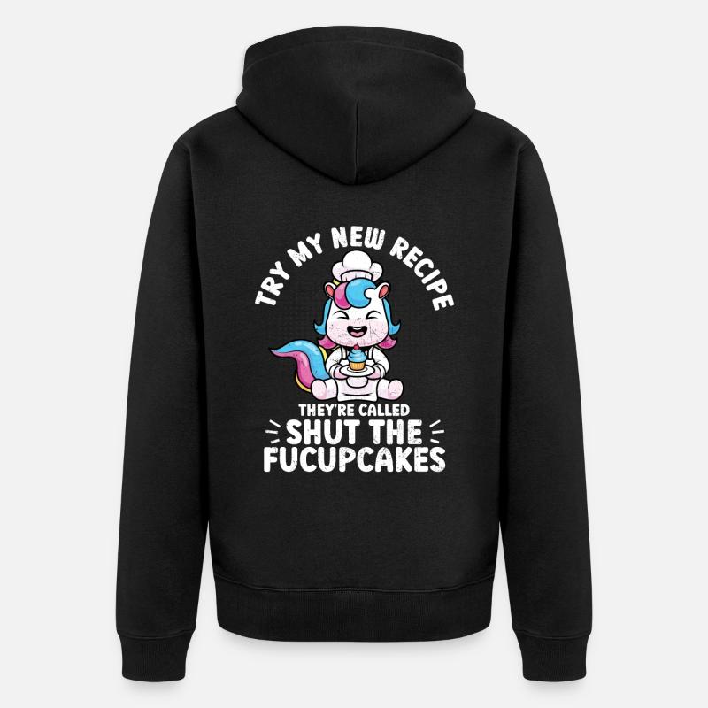 Cupcake - Unisex Premium Bio Zip Hoodie - Schwarz