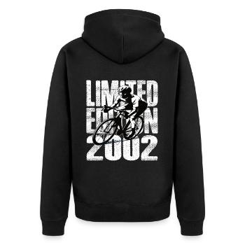 Édition limitée 2002 Édition limitée anniversaire - Veste à capuche bio Premium Unisexe - noir - Dos - Nico (187cm)
