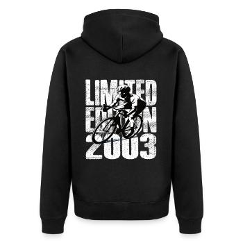 Édition limitée 2003 Édition limitée anniversaire - Veste à capuche bio Premium Unisexe - noir - Dos - Nico (187cm)