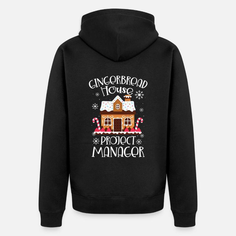 Bäcker Bäckerein Backwaren Backen Geschenk - Unisex Premium Bio Zip Hoodie - Schwarz
