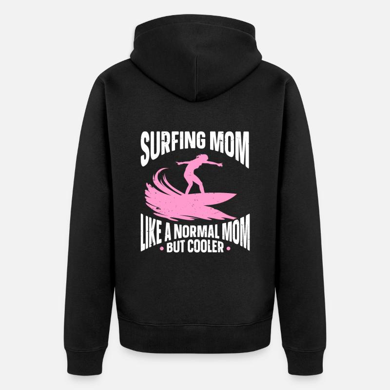 Surfeur Surfeur - Veste à capuche bio Premium Unisexe - noir