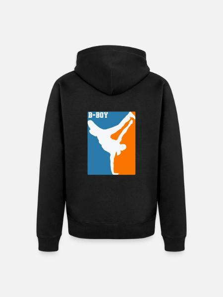 Breakdance, B-Boy, Hip-Hop and Funk - Unisex Premium Organic Zip Hoodie - black