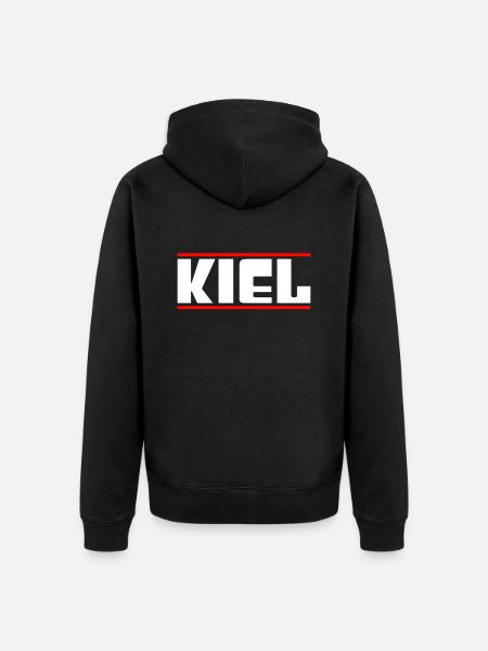 Keel - Unisex Premium Organic Zip Hoodie - black