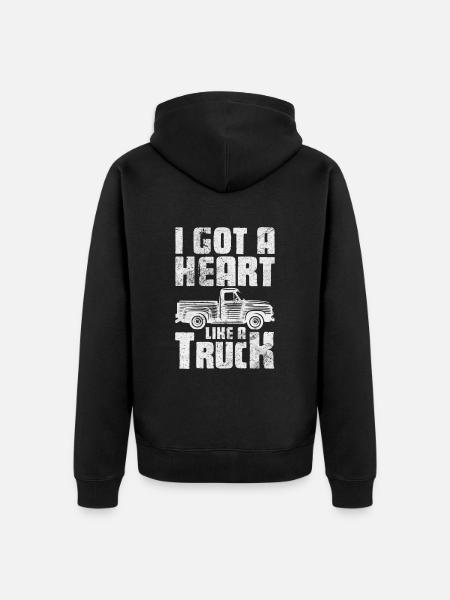 Country - Unisex Premium Bio Zip Hoodie - Schwarz
