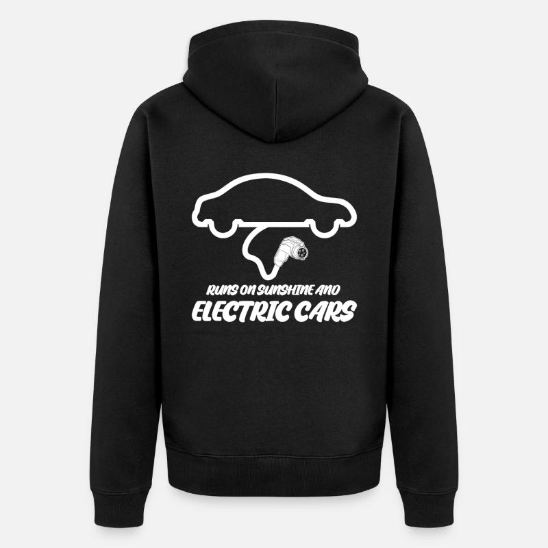 Véhicule électrique - Veste à capuche bio Premium Unisexe - noir