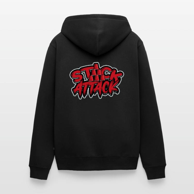 Stack Attack Speed Stacker Cup Stacking Unisex Premium Bio Zip Hoodie