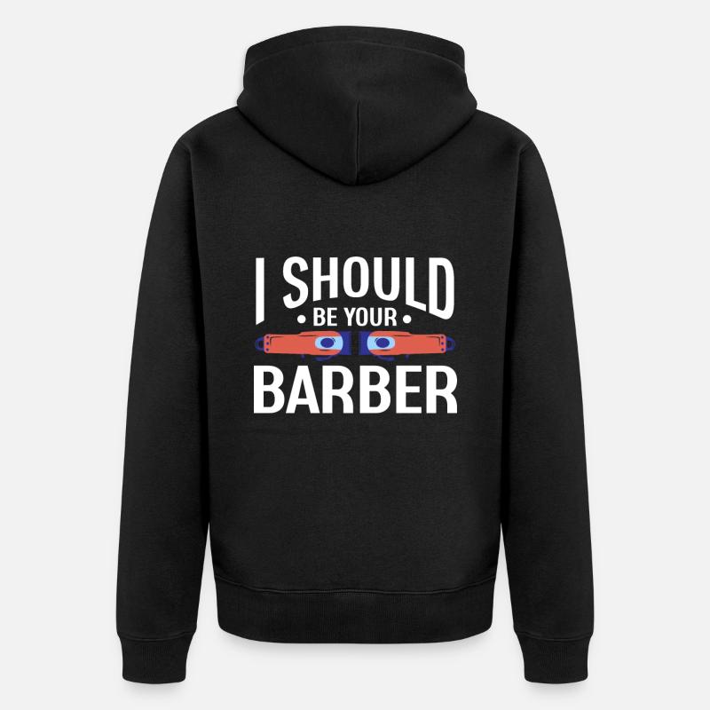 Coiffeuse - Veste à capuche bio Premium Unisexe - noir