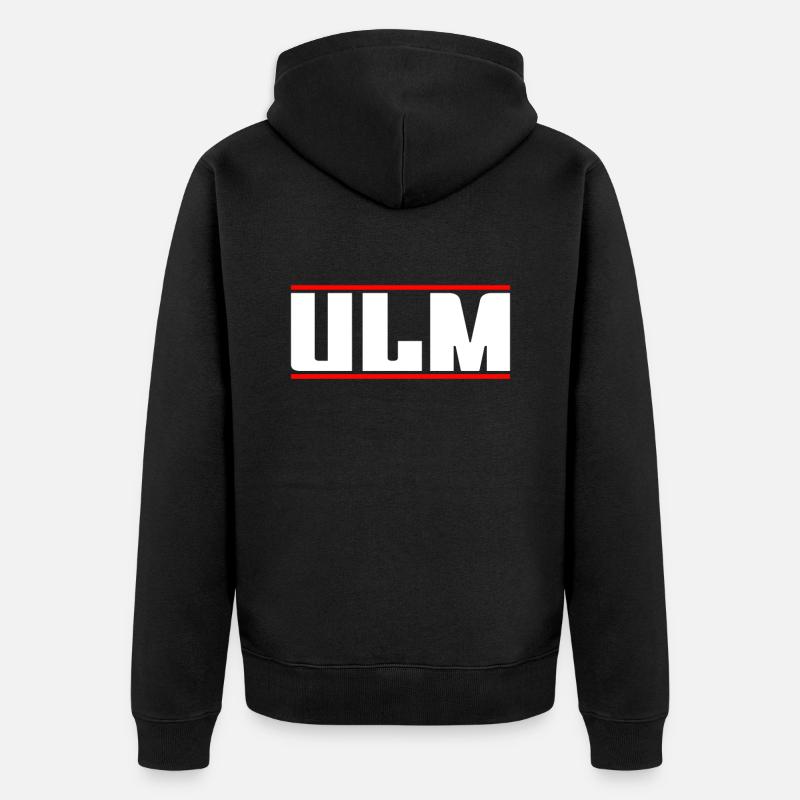 Ulm - Veste à capuche bio Premium Unisexe - noir