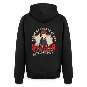 Cup Stacking Sport Stacking Speed Stacker - Unisex Premium Bio Zip Hoodie - Schwarz - Hinten - Nico (187cm)