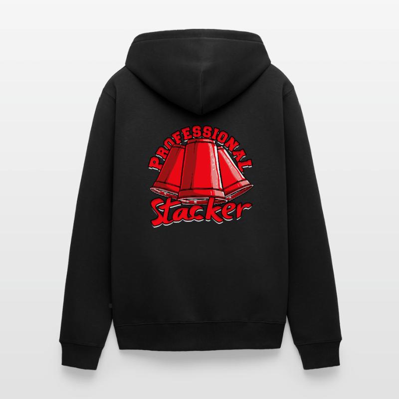 Professional Stacker Stacker Cup Stacking Unisex Premium Bio Zip Hoodie