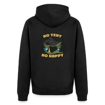 Tentes de camping Tente extérieure - Veste à capuche bio Premium Unisexe - noir - Dos - Nico (187cm)