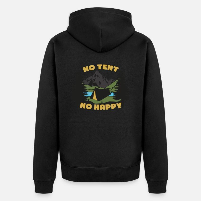 Tentes de camping Tente extérieure - Veste à capuche bio Premium Unisexe - noir