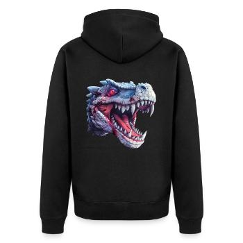 Dragon Zombie Halloween Dragon Enfants - Veste à capuche bio Premium Unisexe - noir - Dos - Nico (187cm)